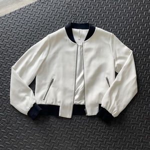 Nordstrom | Silky B&W Bomber Jacket